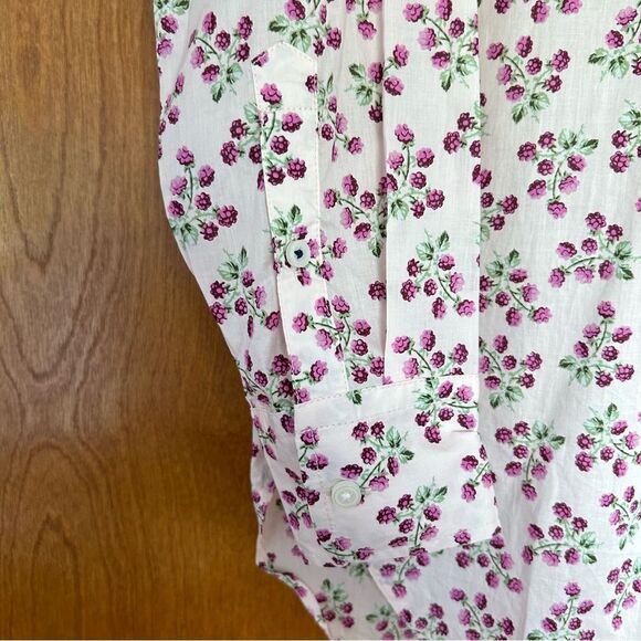 J. Crew Relaxed-fit Lightweight Cotton Poplin Shirt in Whisper Peach Berry Sze 6 - Picture 2 of 12